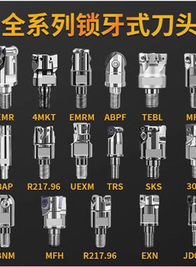 中心出水R390锁牙式螺纹刀头 BAP300R/400R/1604/1135/R5/R6/R0.8