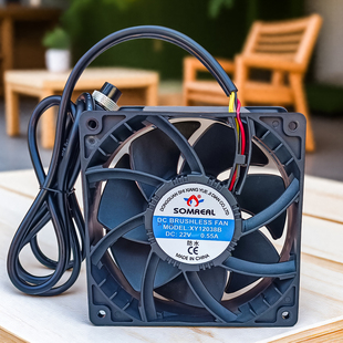 电磁灶电磁炉散热24V防水电机12V风扇马达DC22V配件XY12038B风机