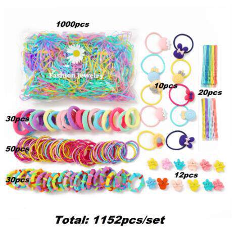 MACARONE RUBBER BAND COMBINATION HAIRPIN LEATHER BAND