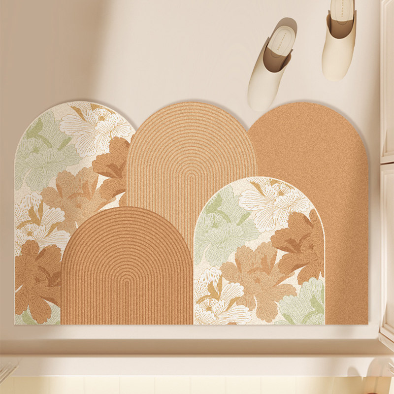 入户门硅藻泥几何地垫家用玄关浴室大门口进门垫吸水防滑可裁剪垫,居家布艺,家用脚垫,淘宝优惠券,粉丝福利购,淘宝优惠卷