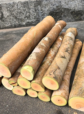 硬木头茶油木手把握饼雕刻料茶籽油原木摆件弓圆棒四方块小木条子