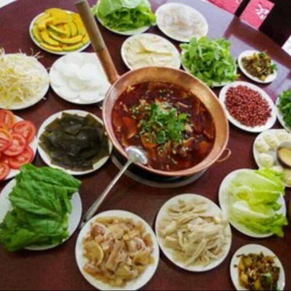丽江铜印象紫铜火锅炒锅手柄铜锅火瓢牛肉专用纯手工餐饮企业热销