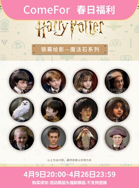 ComeFor哈利·波特银幕绘影系列马口铁徽章端盒