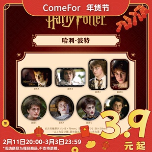 ComeFor哈利·波特神奇动物 哈利赫敏邓布利多生日徽章