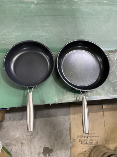 加厚430不锈钢涂层不粘锅24/28cm