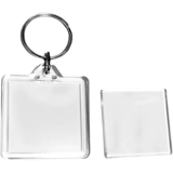 Прозрачный брелок, фотография, акриловая дизайнерская фоторамка, делается под заказ, с печатью вашего логотипа