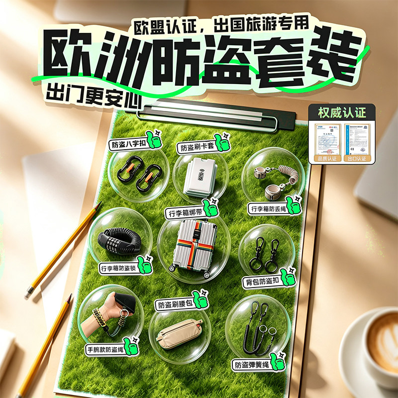 出国旅行行李箱防盗刷卡套