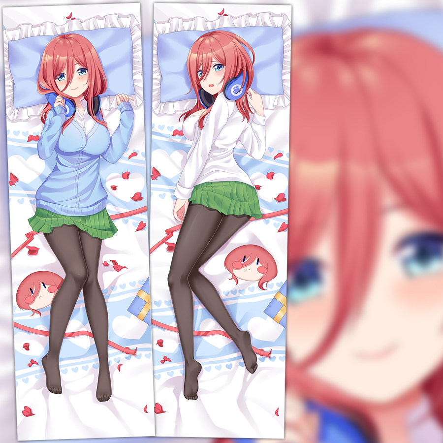 动漫周边五等分的花嫁等身抱枕中野三玖卡通宅男全身靠枕套含枕芯