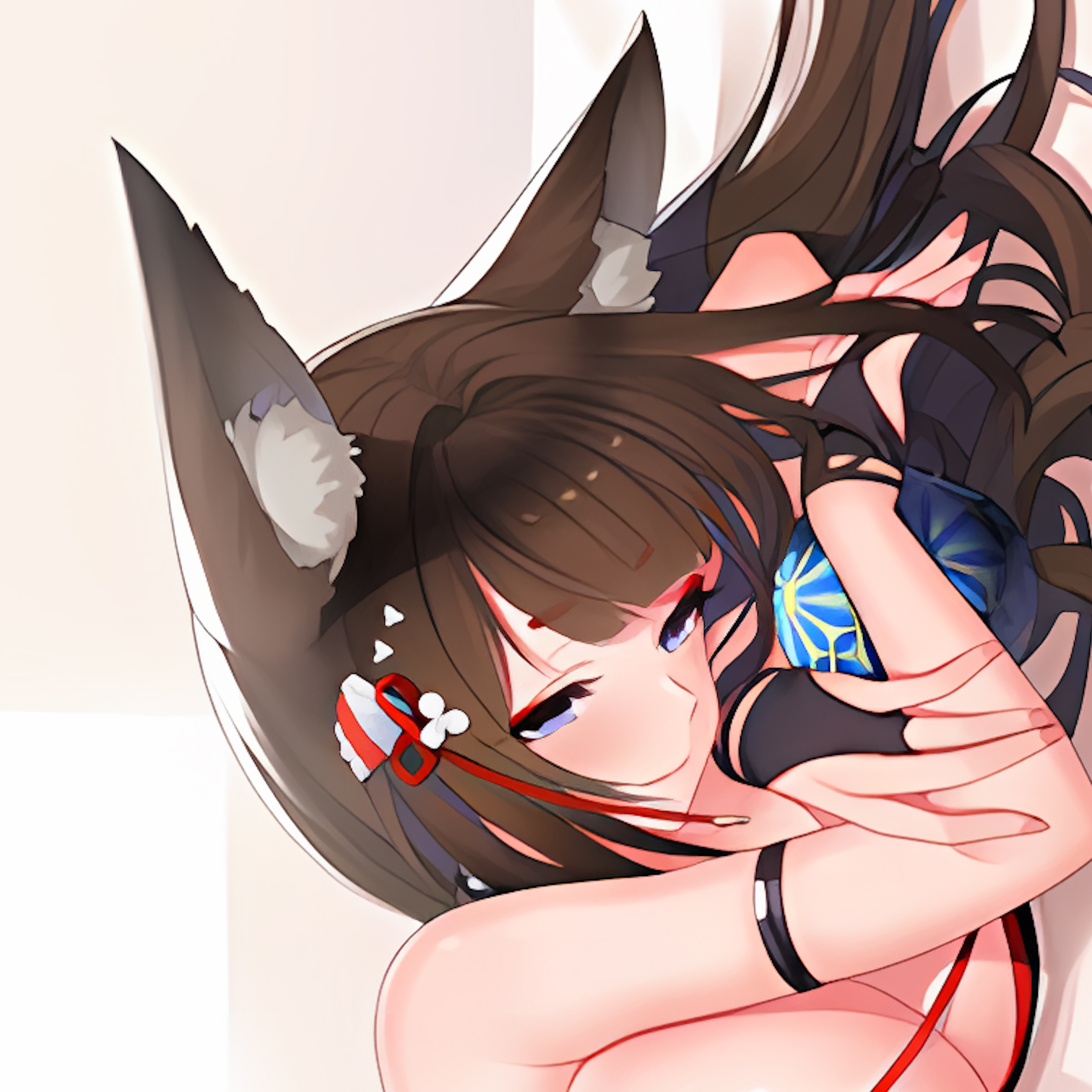 碧蓝航线原创天城 水着正反双面等身高清抱枕套靠枕套四种面料选