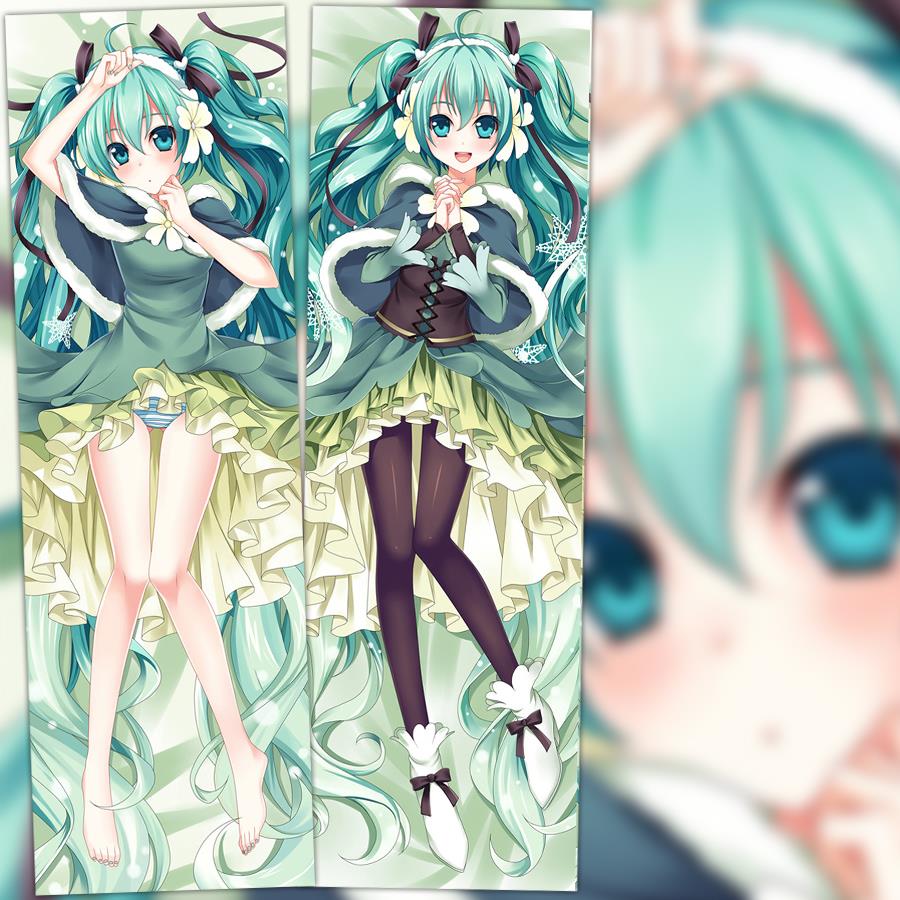动漫Vocaloid/V初音二次元卡通可爱宅男礼物定制等身抱枕长条靠枕