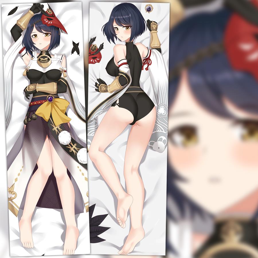 原神原创 九条娑罗等身抱枕 周边二次元动漫双面礼物靠枕枕套