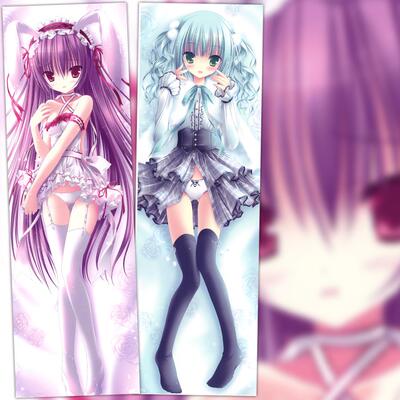 tinkle 美少女/月夜白夜茶会动漫等身抱枕 2wt抱枕套靠枕定制