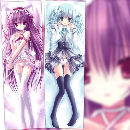 tinkle 美少女/月夜白夜茶会动漫等身抱枕 2wt抱枕套靠枕定制