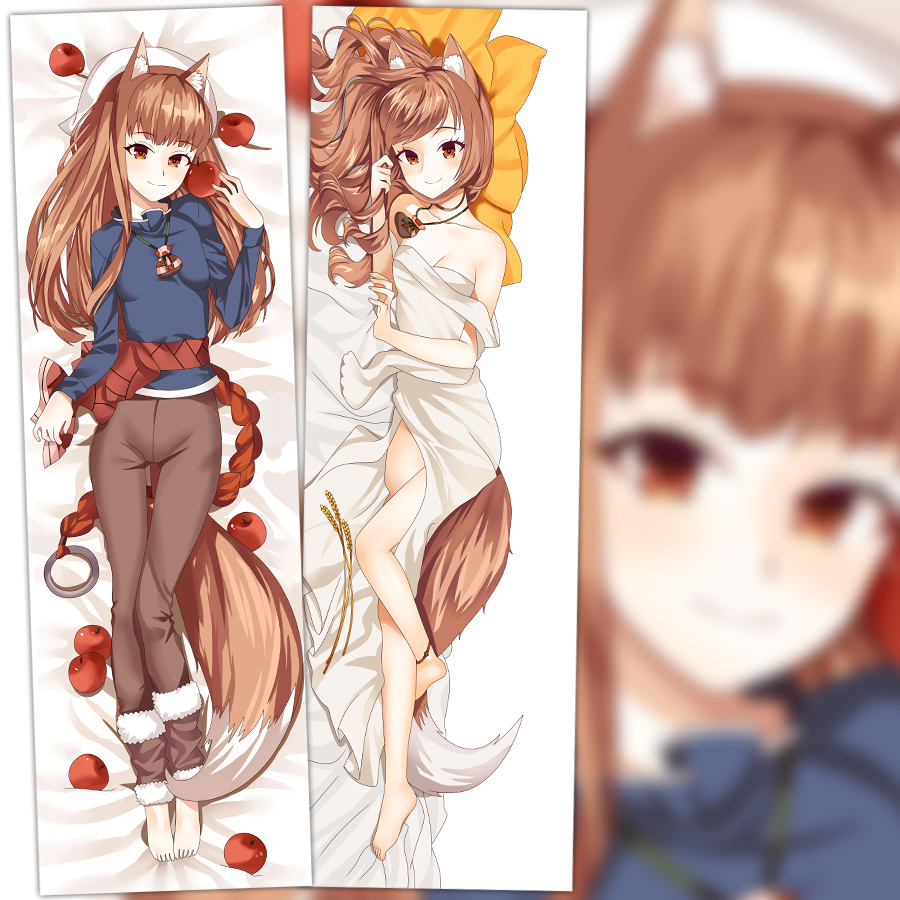 狼与香辛料 动漫周边等身赫萝二次元双面抱枕DIY宿舍宅男定制礼物