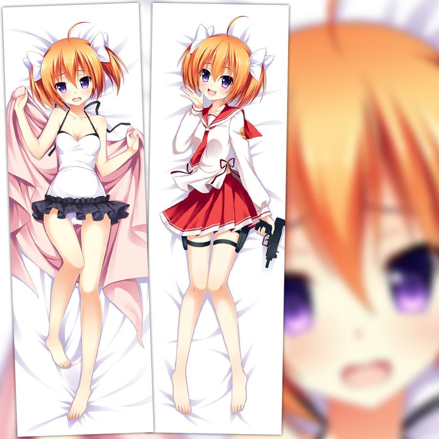 动漫 双面等身抱枕 间宫明里 绯弹的亚里亚AA 靠枕方枕 2wt抱枕套