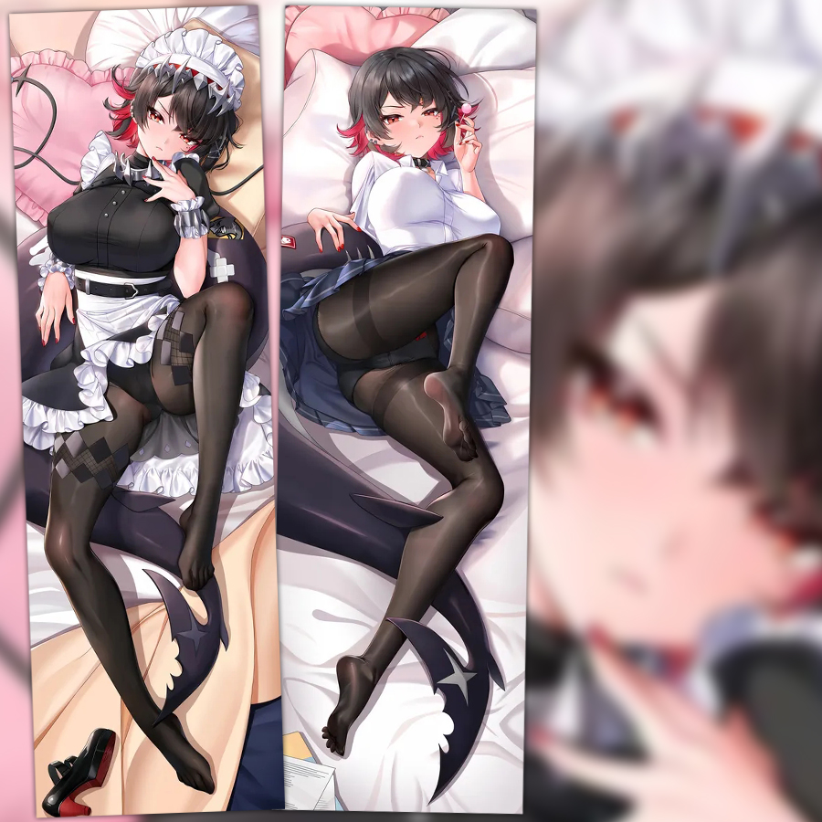 绝区零鲨鱼妹艾莲等身抱枕套床上双面卧室靠枕游戏定制二次元含芯