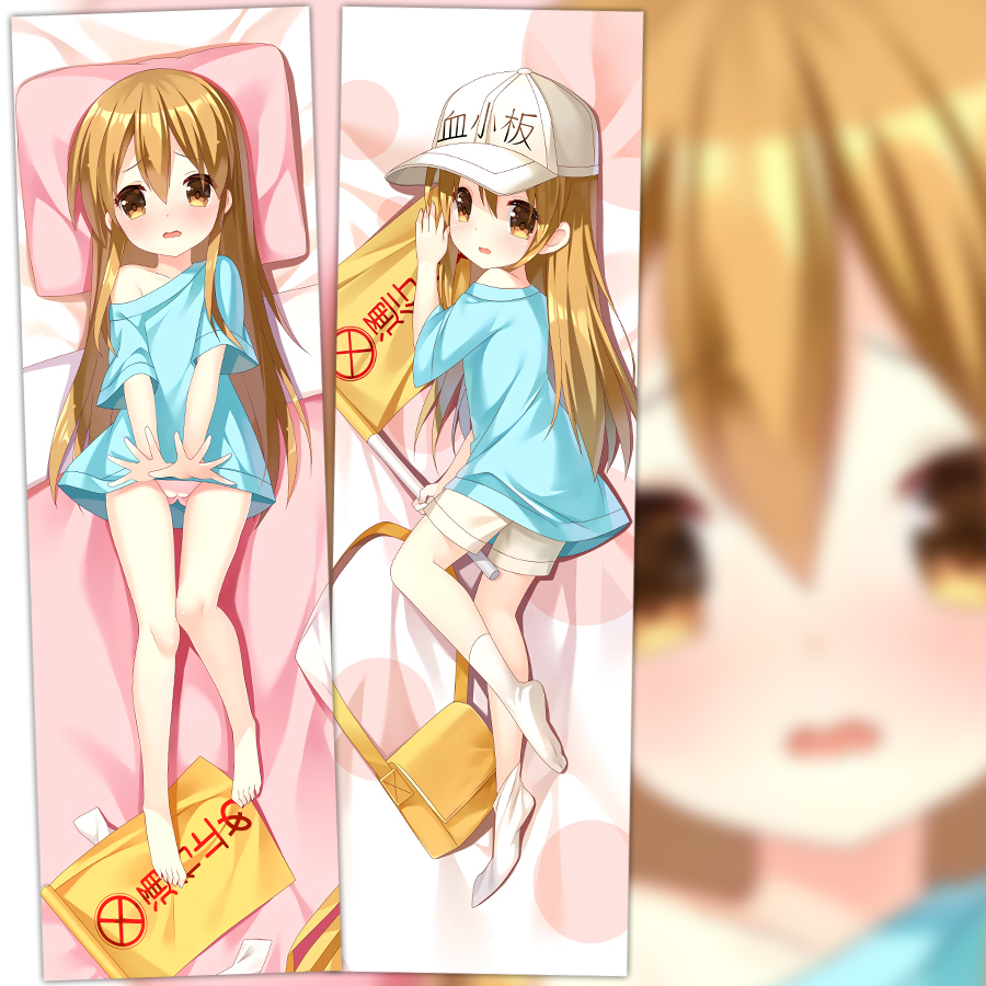 工作细胞周边血小板二次元等身抱枕枕套同人大抱枕日系通贩靠枕套