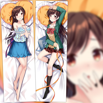 租借女友水原千鹤动漫周边宅男宿舍长条二次元等身抱枕套睡枕礼物