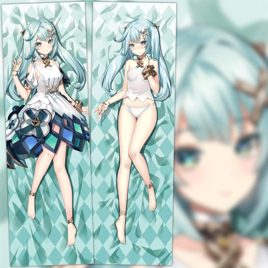 原神珐露珊动漫周边二次元宅男双面等身抱枕套长条靠垫来图定制