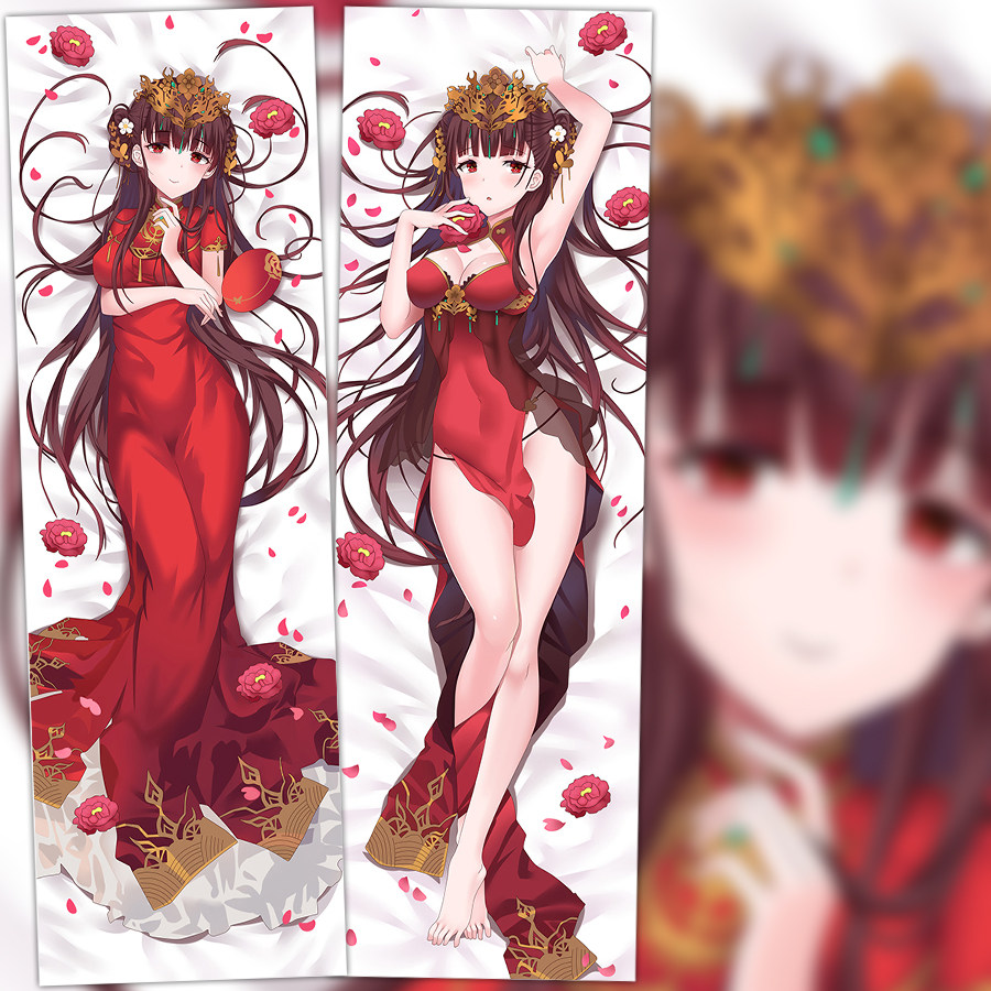 碧蓝航线婚服逸仙凤冠霞帔动漫周边宅男等身抱枕套长靠枕睡枕礼物