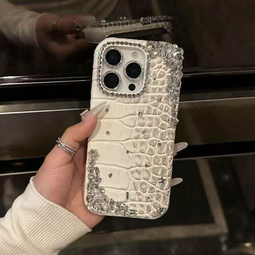 iphone14奢华鳄鱼纹皮质手机壳