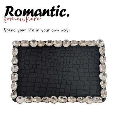 汽车载耐高温摆件镶钻水晶防滑垫