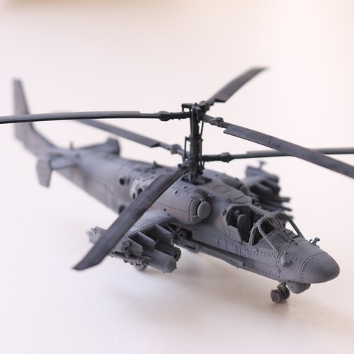 卡52短吻鳄收藏直升机桌面摆件上色成品模型军事直升机1/144比例