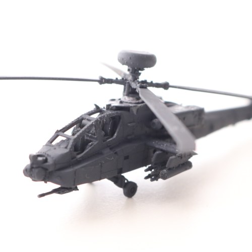 3D打印1比144美国AH-64阿帕奇直升机静态摆件上色成品仿真模型