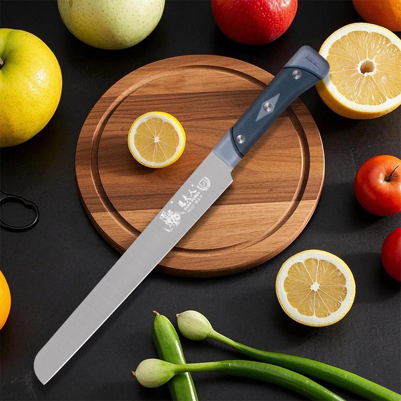 十八子作旗下选夫人不锈钢切西瓜专用果刀吧台水果刀切豆腐海绵