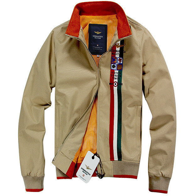 aeronautica militare男式装 外套 冬装撞色立领夹克外套 6763潮