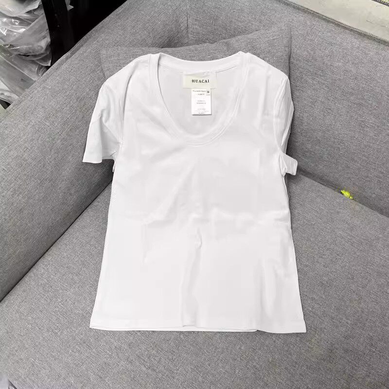 短袖韩版袖扣棉女