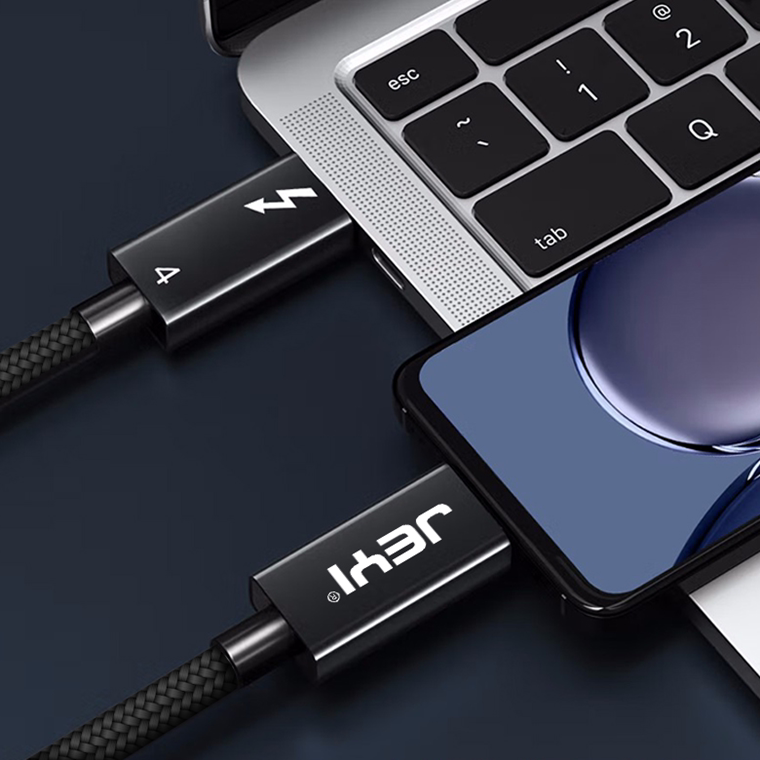 雷电4数据线typec双头pd100w tpc快充40gbps速率全功能连接线拓展