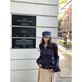 老钱条纹polo领毛衣女春显瘦针织衫 NanaByNana 拉夫lao伦私服