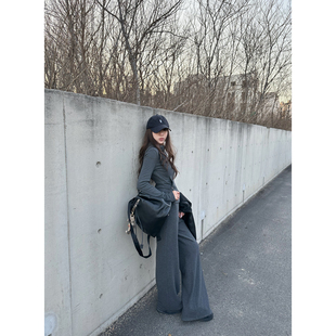 NanaByNana【伊顿周末】休闲运动套装女冬季加绒卫衣长裤两件套