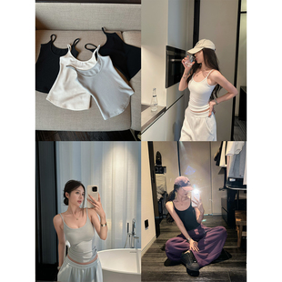 NanaByNana【基础法则】亲肤纯色双面绒背心女秋冬两面穿吊带