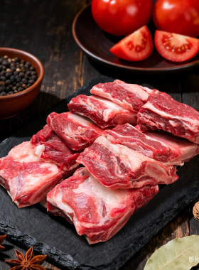 【四斤赠牛蹄块】皓月带骨牛肋排2000g生鲜牛肉炖煮冷冻食材