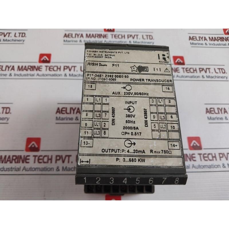 原装供应Rishabh P11-34e1 Z392 00e0 60 功率传感器 230v 50/60h