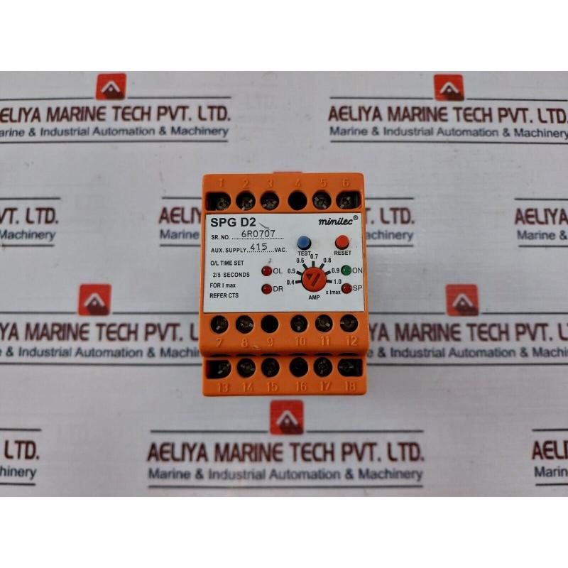 原装供应Minilec SPG D2 过载保护继电器 0.4–1.0amp