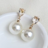Элегантные серьги из жемчуга, универсальный модный трендовый аксессуар, простой и элегантный дизайн
