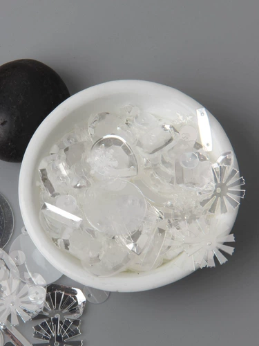 DIY ручной работы прозрачные блестки Хрустальные бусы, обувь, шляпы, декоративные материалы свадебные аксессуары для красоты