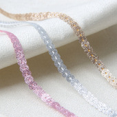 亮片条 pet高温片带 辅料 6mm闪粉亮片带 diy饰品材料配件服装