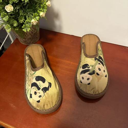 2025年夏季新款千层底布鞋透气休闲养脚盘扣单鞋-青竹拖鞋