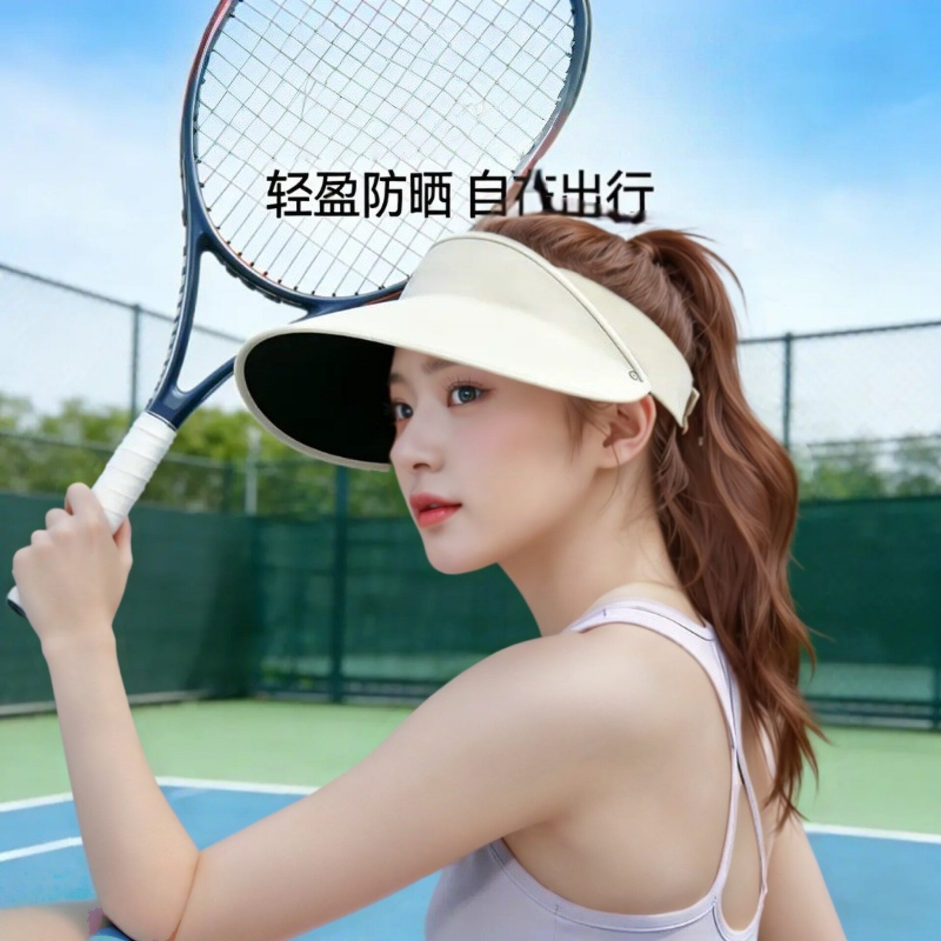 2026春夏女款空顶防晒遮阳帽图片