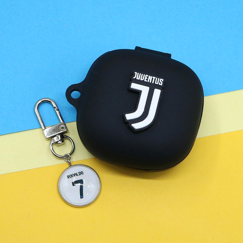 适用QCY T13 X蓝牙耳机保护套MeloBuds ANC N30 AilyBuds E20/E10足球标利物浦皇马阿森纳切尔西挂饰硅胶软壳