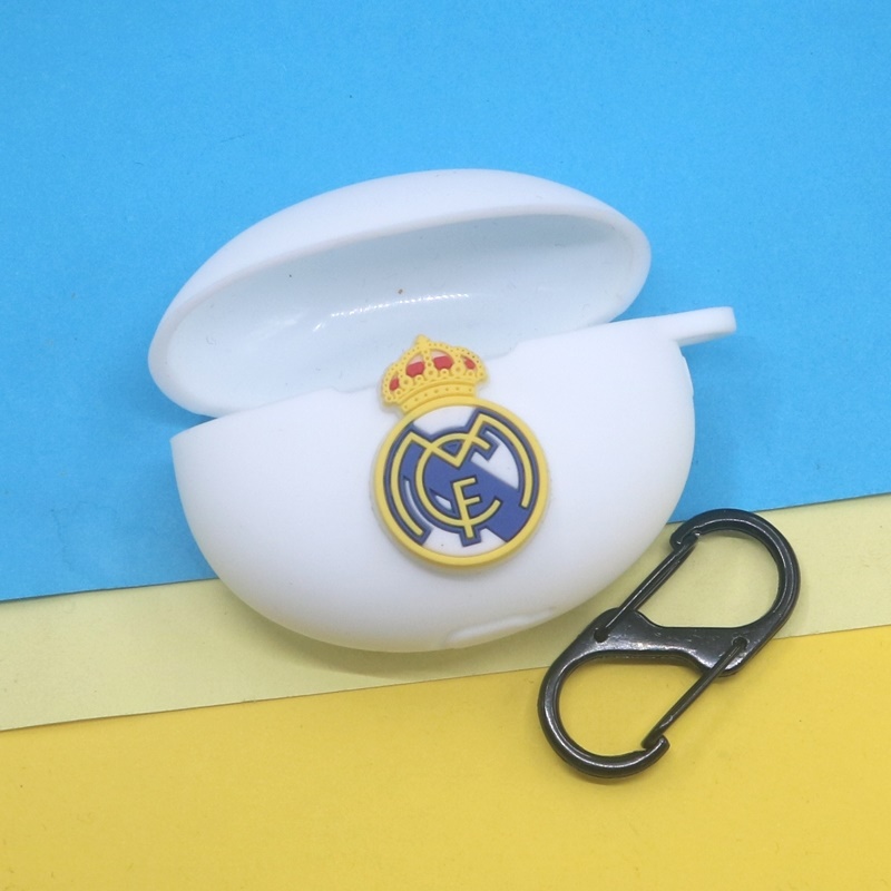 适用OPPO Enco Free4/3/2i蓝牙耳机保护套X2/X3潮酷足球队标皇马狼队巴黎热刺切尔西AC国际米兰硅胶软壳