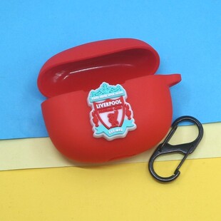 适用漫步者comfo clip 花再ZeroClip Shiny流光 R1耳夹式蓝牙耳机保护套潮酷足球标皇马利物浦切尔西硅胶软壳