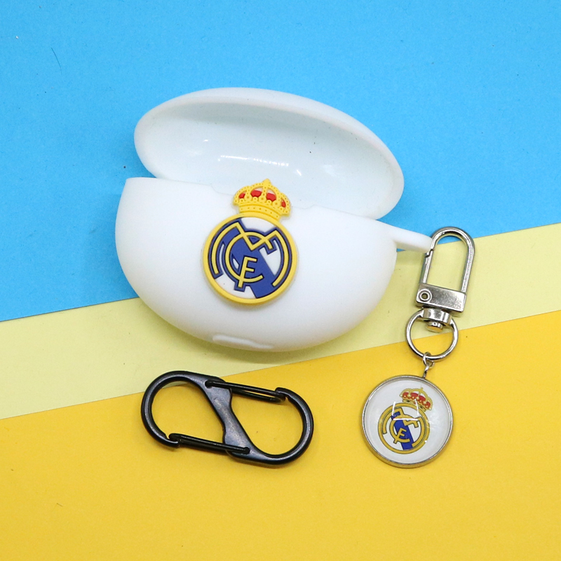 适用荣耀亲选Earbuds 3PRO蓝牙耳机保护套X3i利物浦热刺国米AC米兰阿森纳皇马梅西C罗挂饰充电盒硅胶软壳