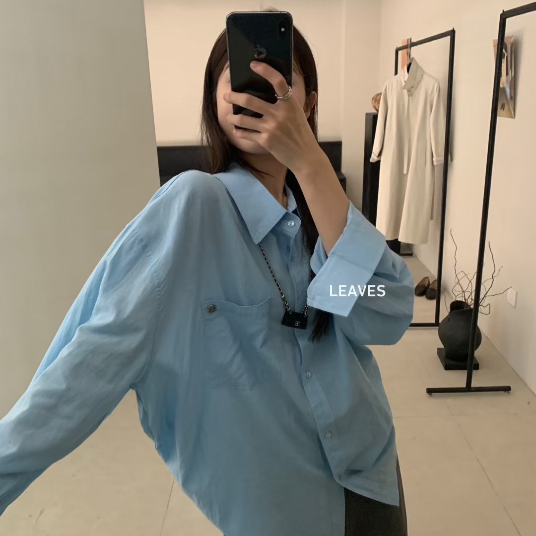 Leaves天丝亚麻长袖衬衫