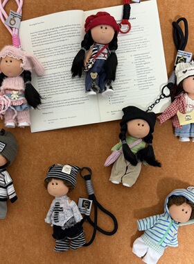 14cm西班牙土豆娃娃挂绳mia洋娃娃挂件女孩钥匙挂扣公仔玩具玩偶