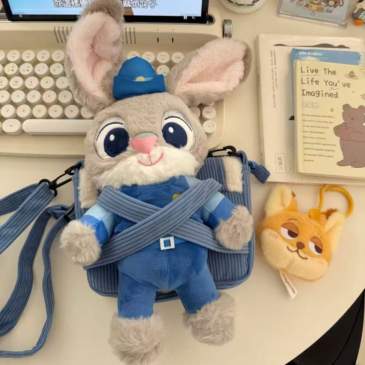 疯狂动物城朱迪尼克娃娃包